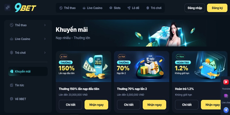 Liên hệ 9bet ngay khi thắc mắc điều kiện khuyến mãi