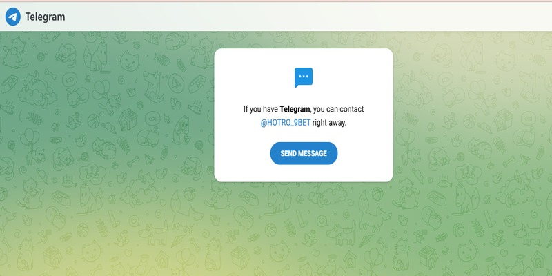 Telegram hỗ trợ sự cố khẩn cấp trên 9bet
